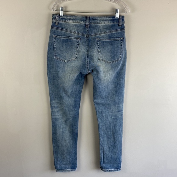 Altar'd State Light Wash Factory Destroyed Ripped Jeans 19024AS Size 26 - Picture 5 of 16